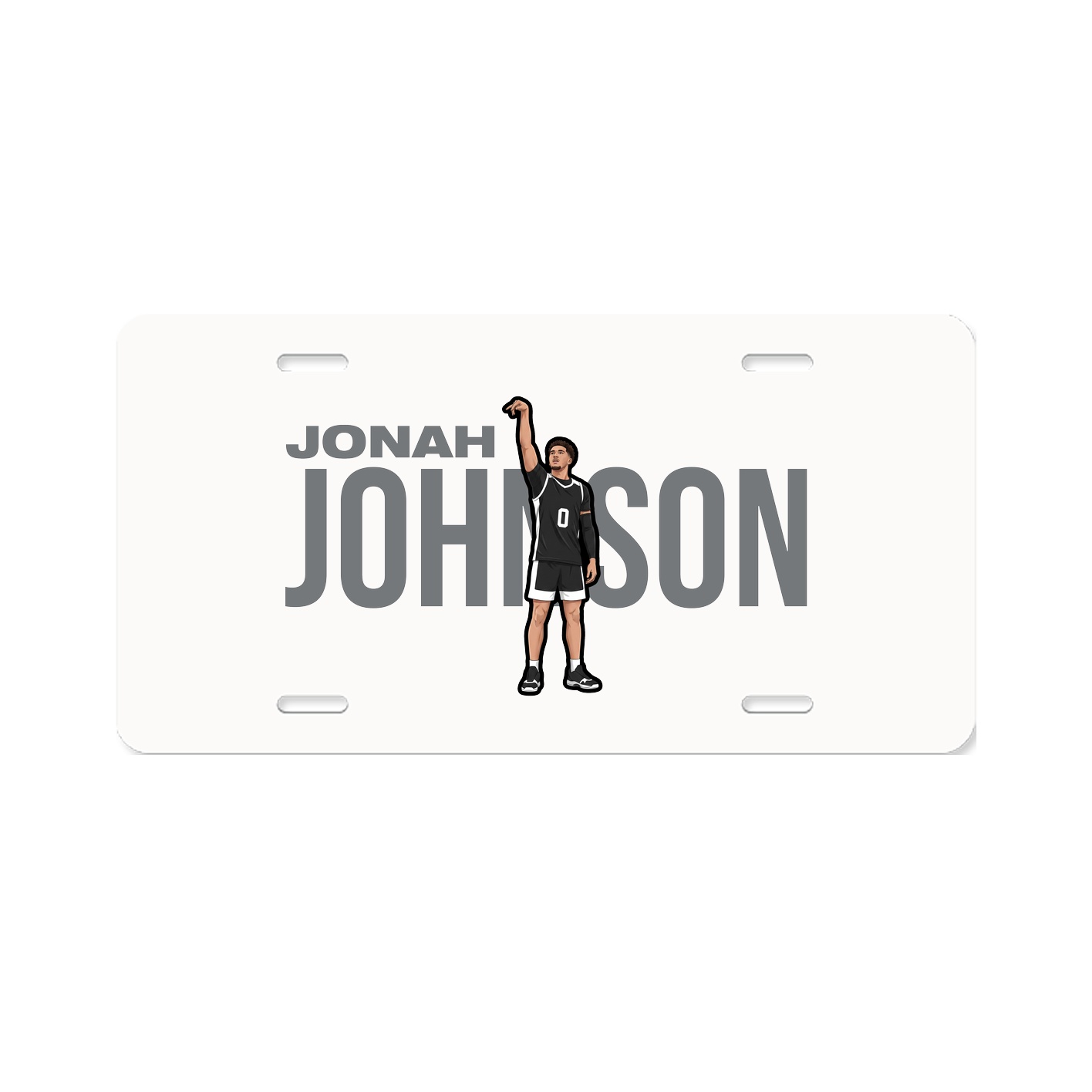 License Plate — Player Name in Classic