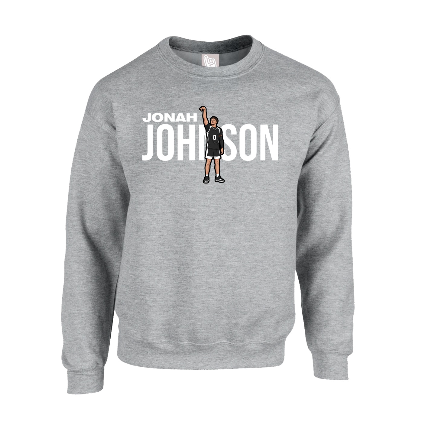 Fleece Crew — Player Name in Grey