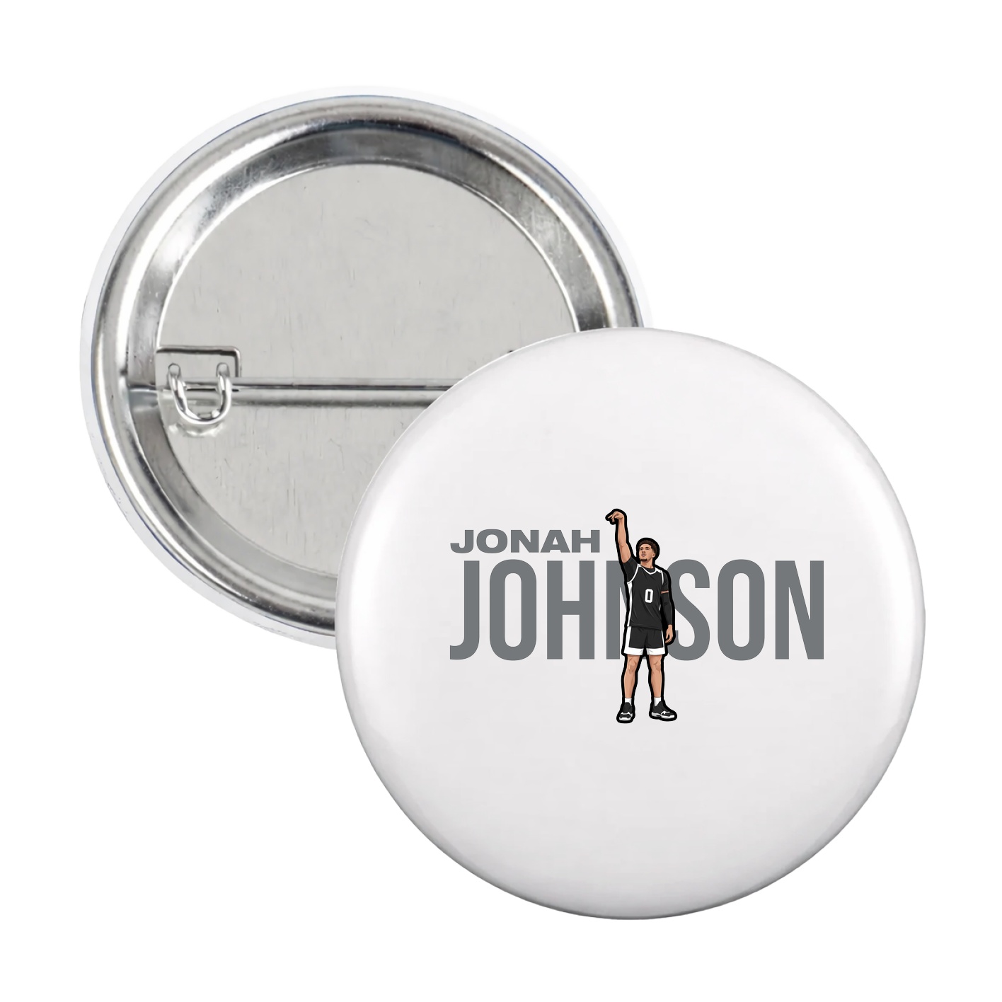 Game Day Button — Player Name in White