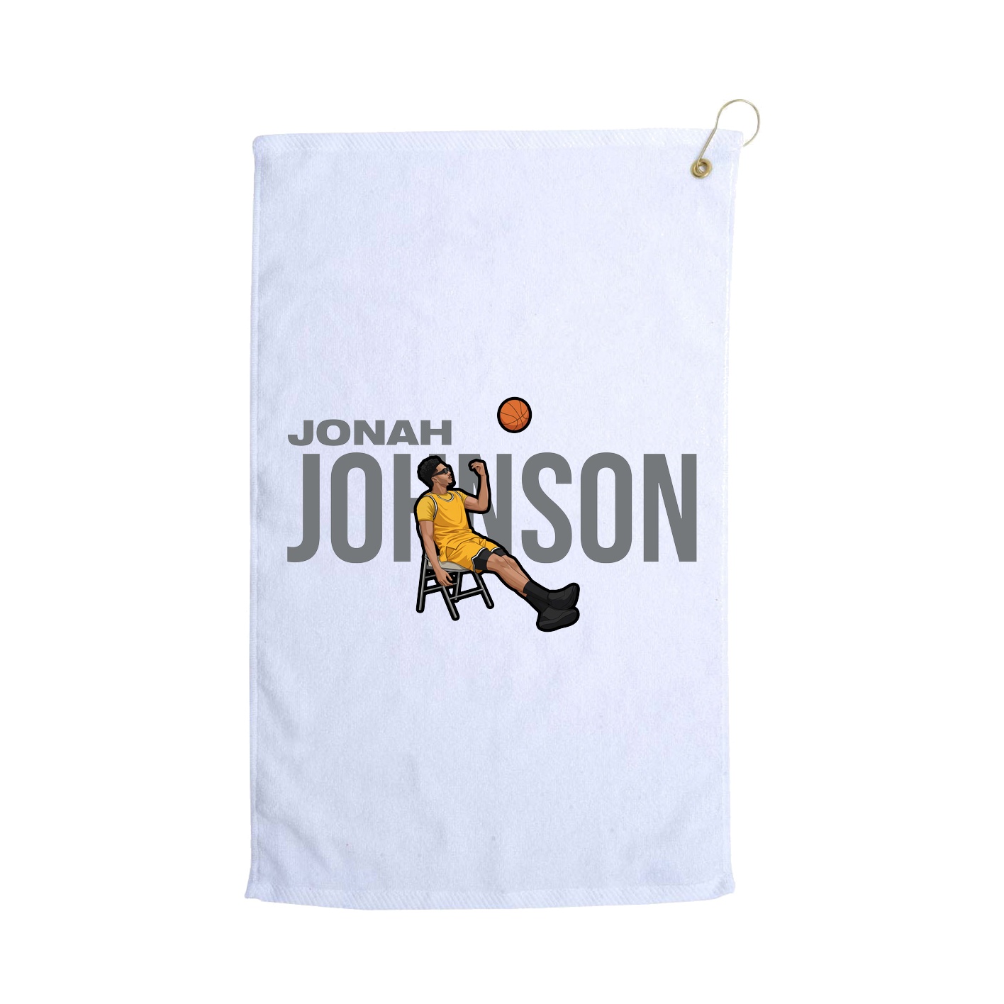 Golf Towel — Player Name in White