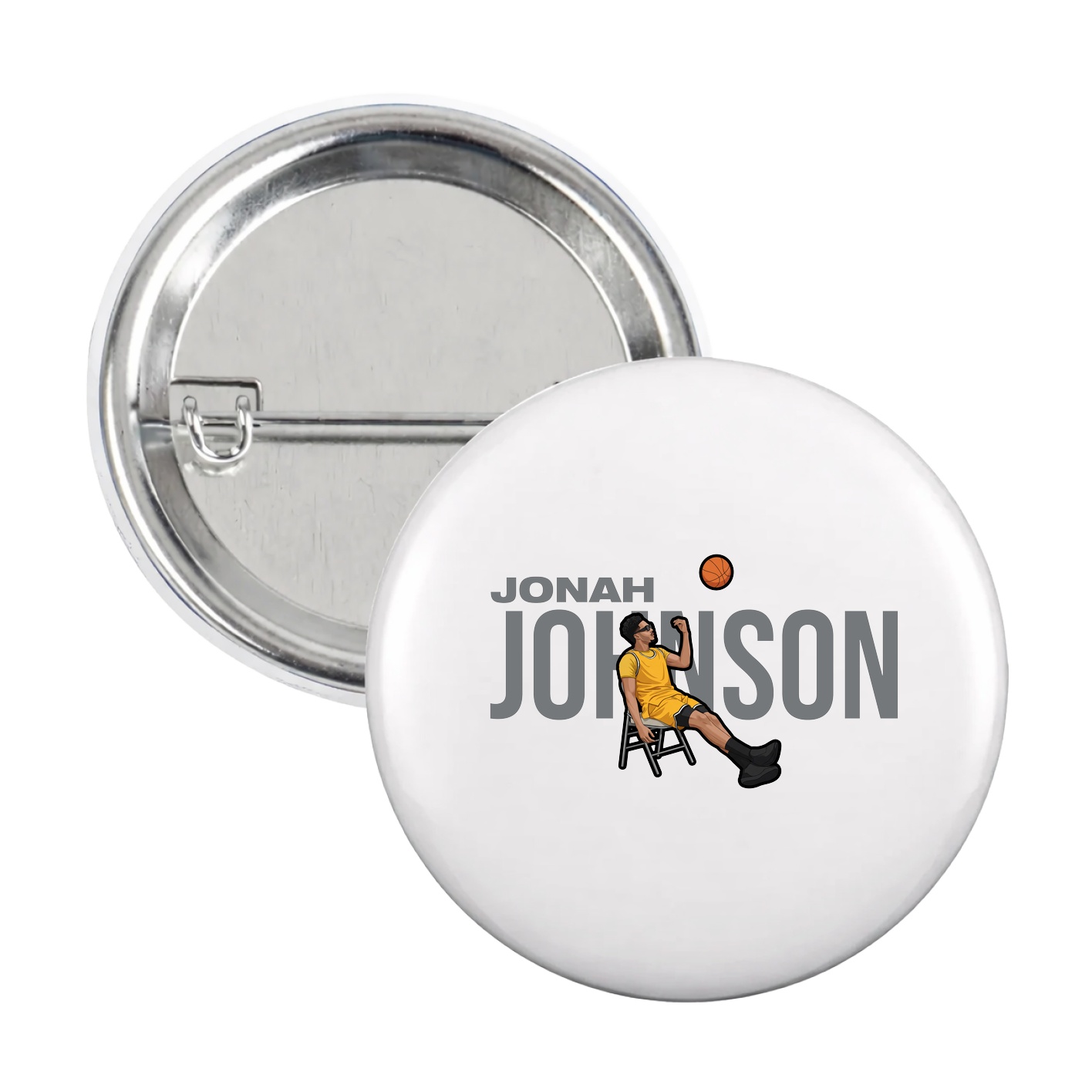Game Day Button — Player Name in White