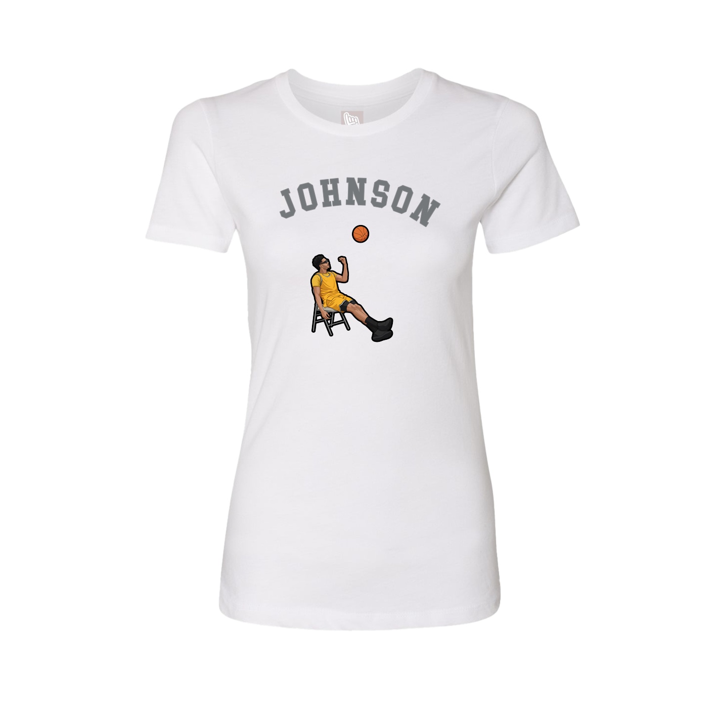 Fitted Women's Tee — Shirsey Arch in White