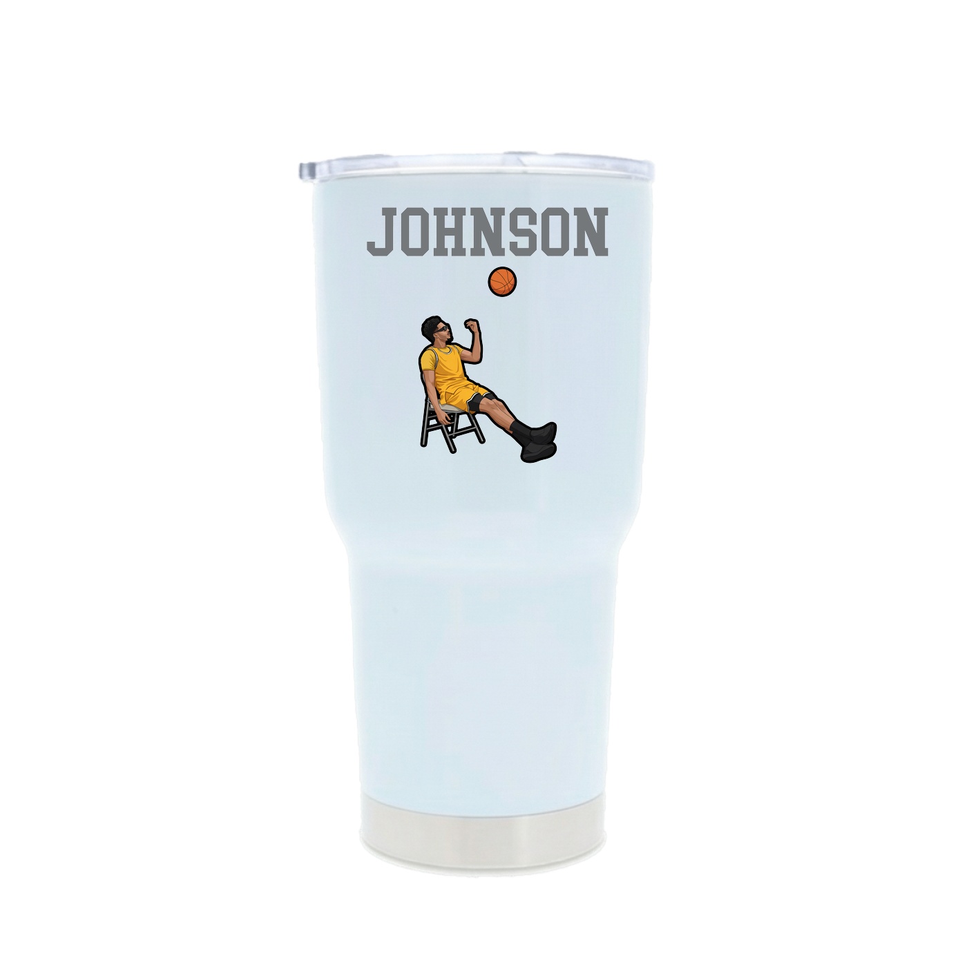 30oz Stainless Steel Tumbler — Shirsey in White