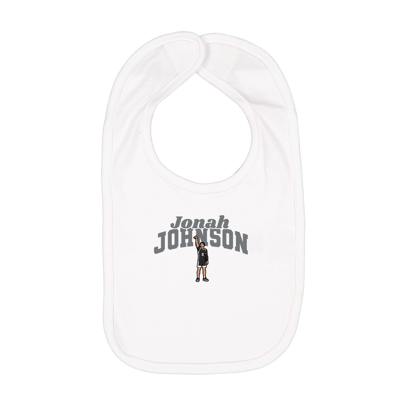 Infant Bib — Signature Arch in White