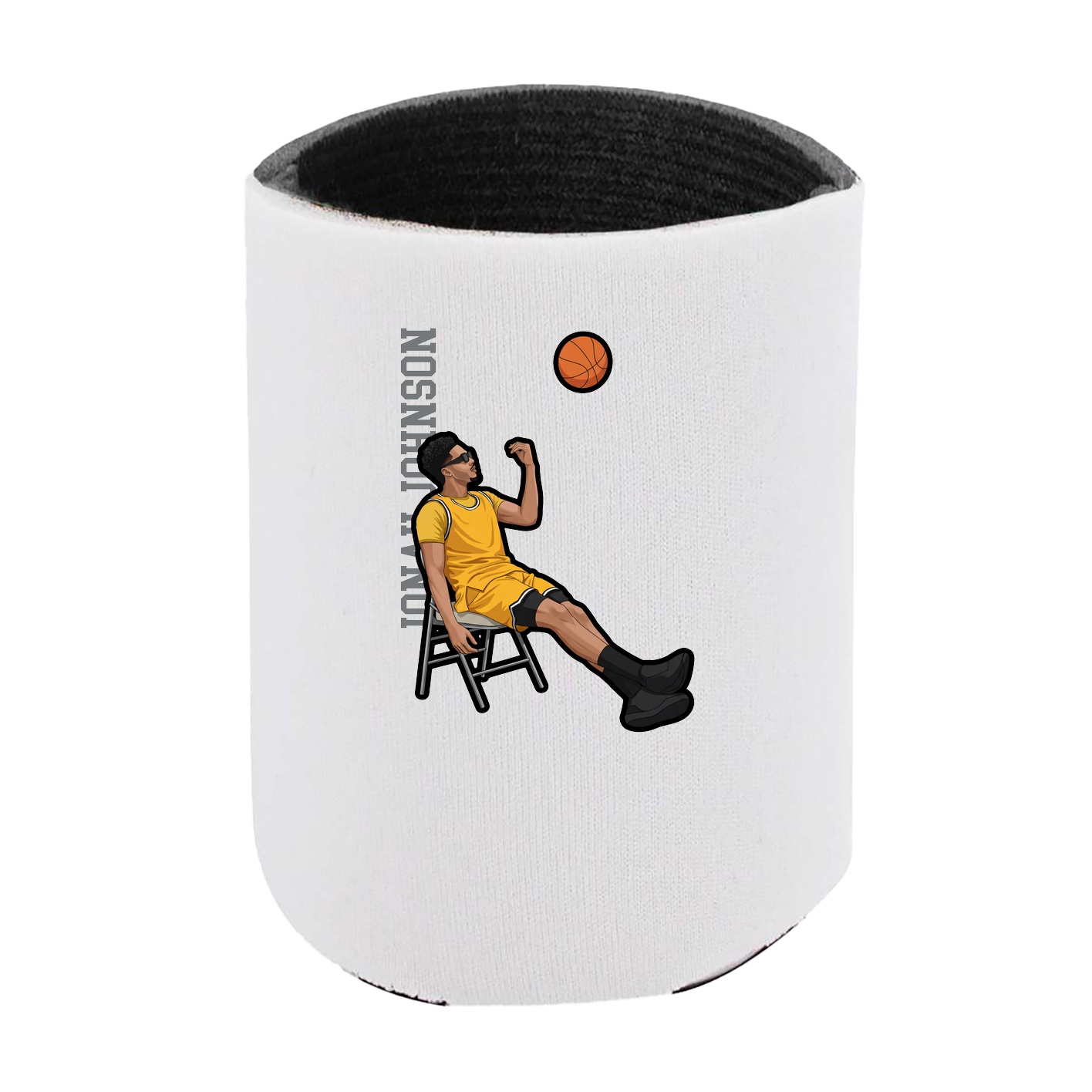 Can Holder — Name Vertical in White