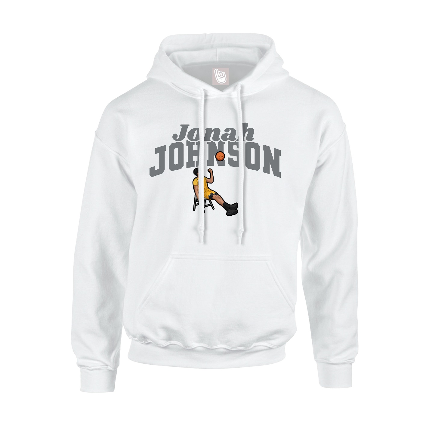 Hoodie — Signature Arch in White