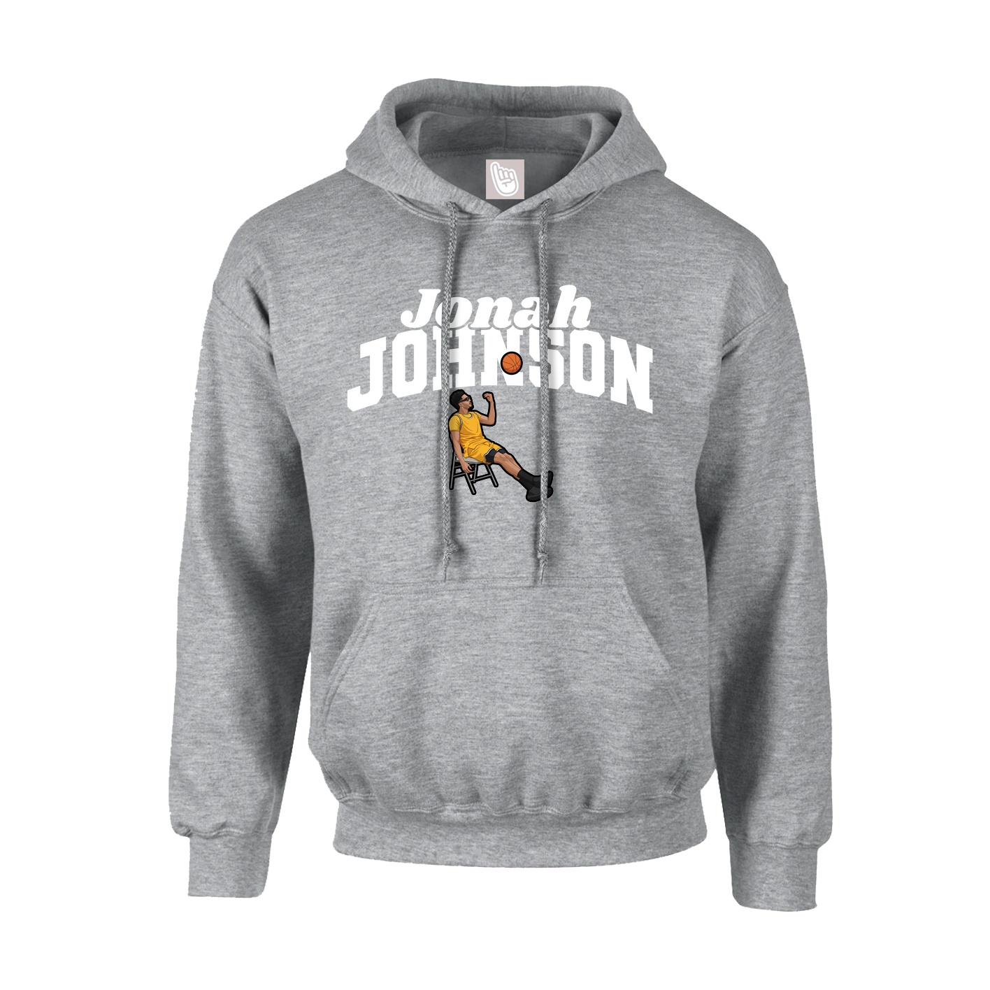Youth Hoodie — Signature Arch in Grey