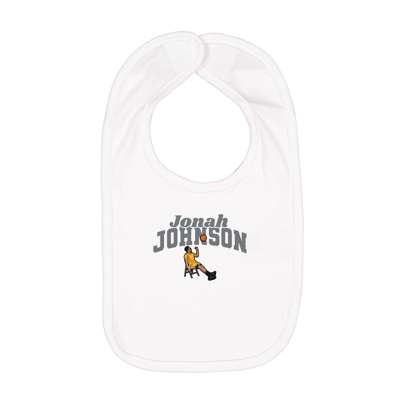 Infant Bib — Signature Arch in White