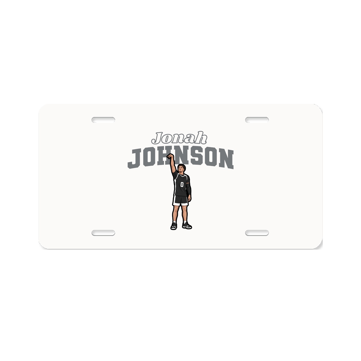 License Plate — Name Arch in Classic