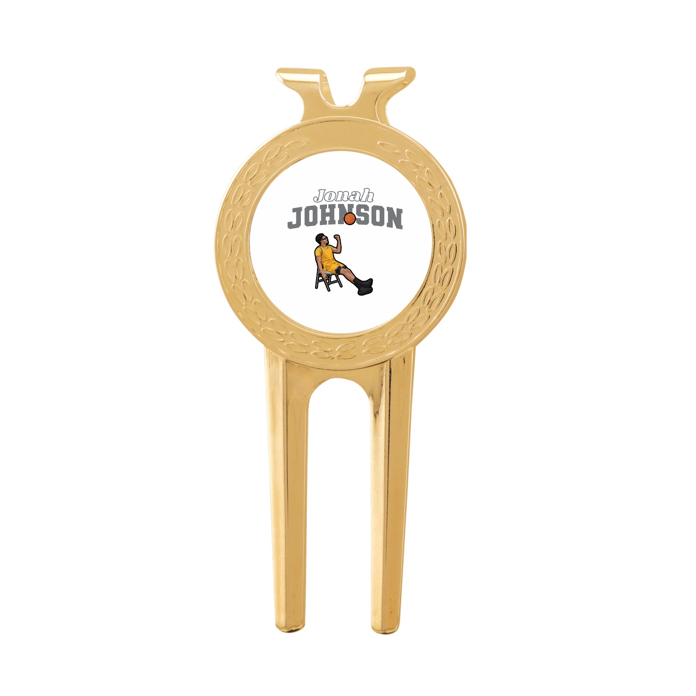 Divot Tool with Ball Marker — Name Arch in Classic