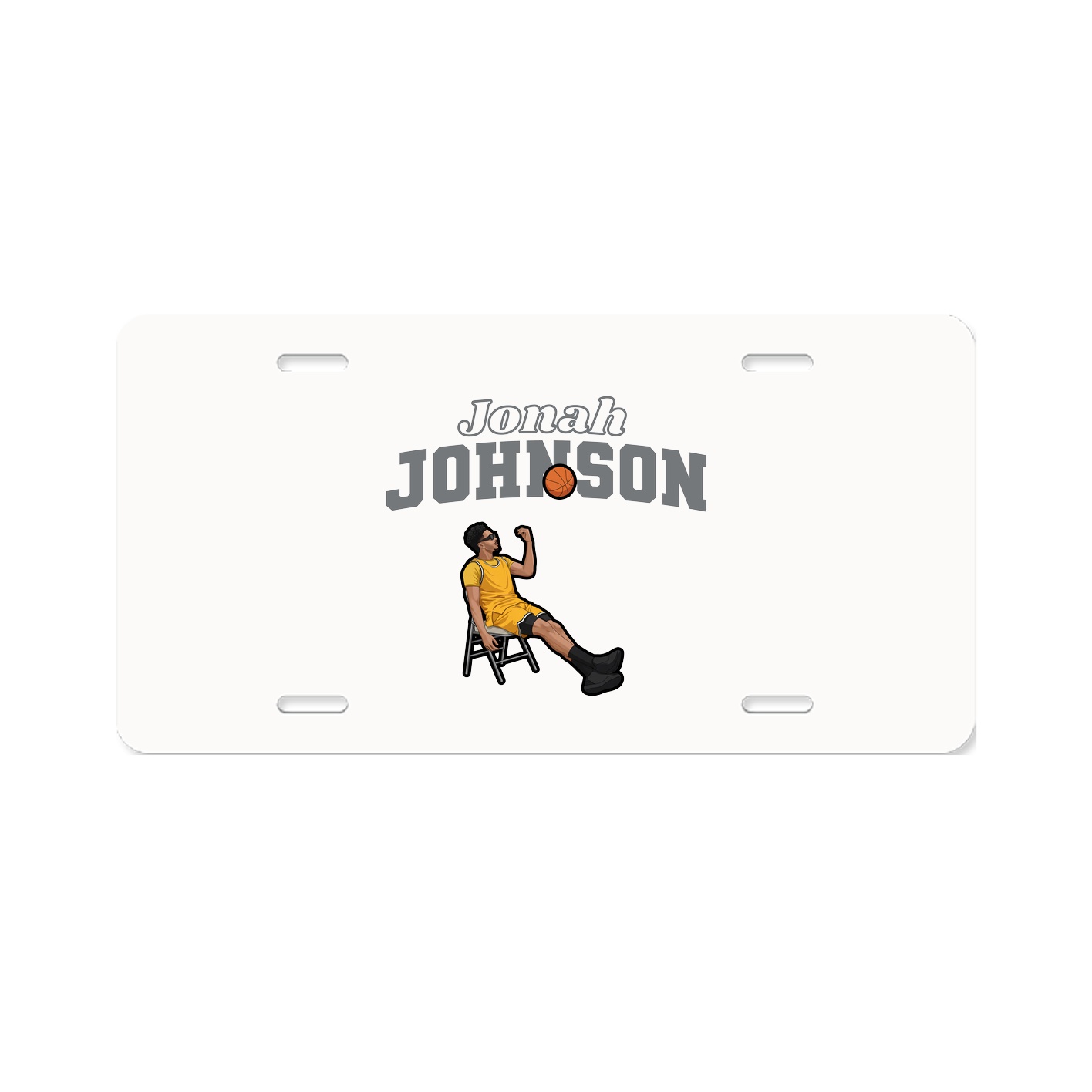 License Plate — Name Arch in Classic