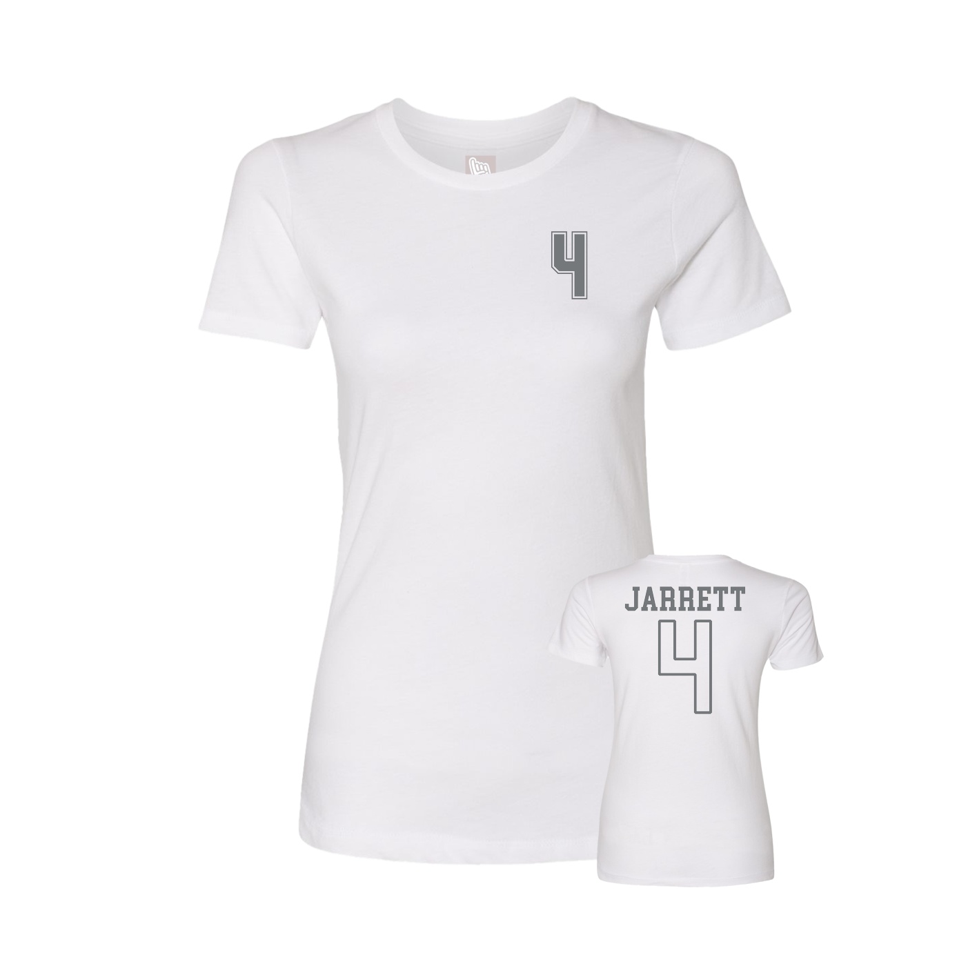 Womens Tee — Chest Back in White