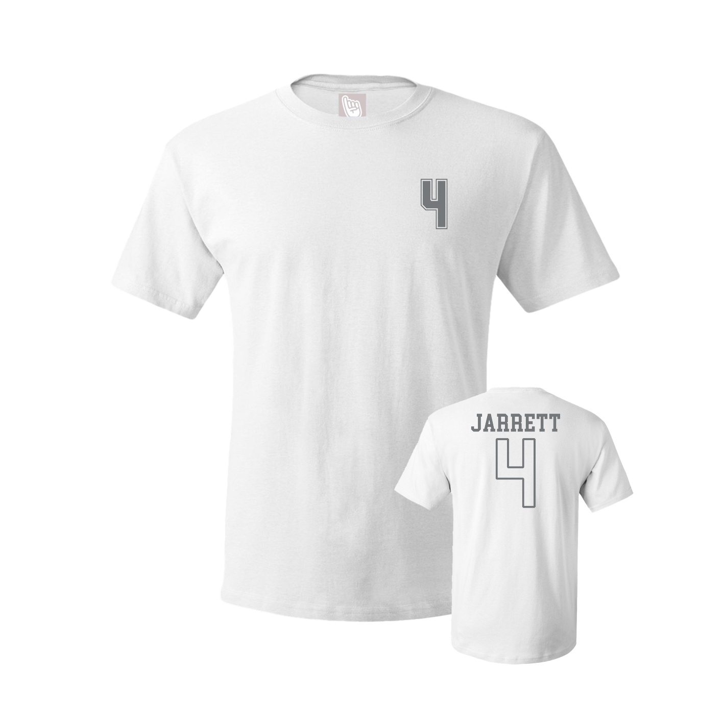 Youth Tee — Chest Back in White