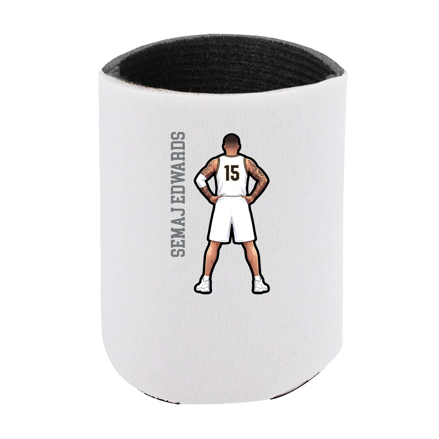Can Holder — Name Vertical in White