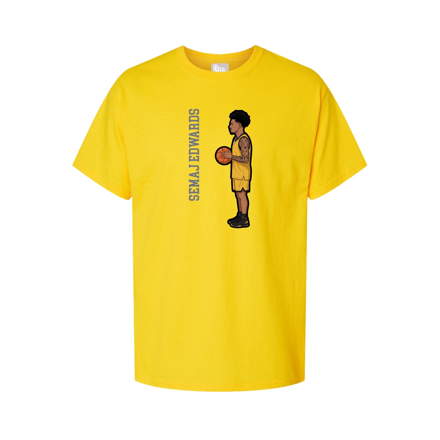 Tee — Name Vertical in Gold