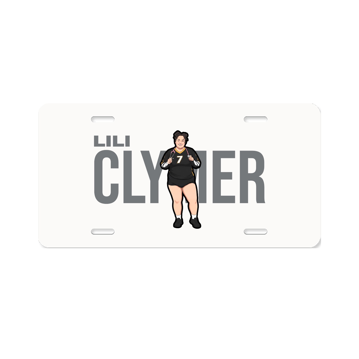 License Plate — Player Name in Classic