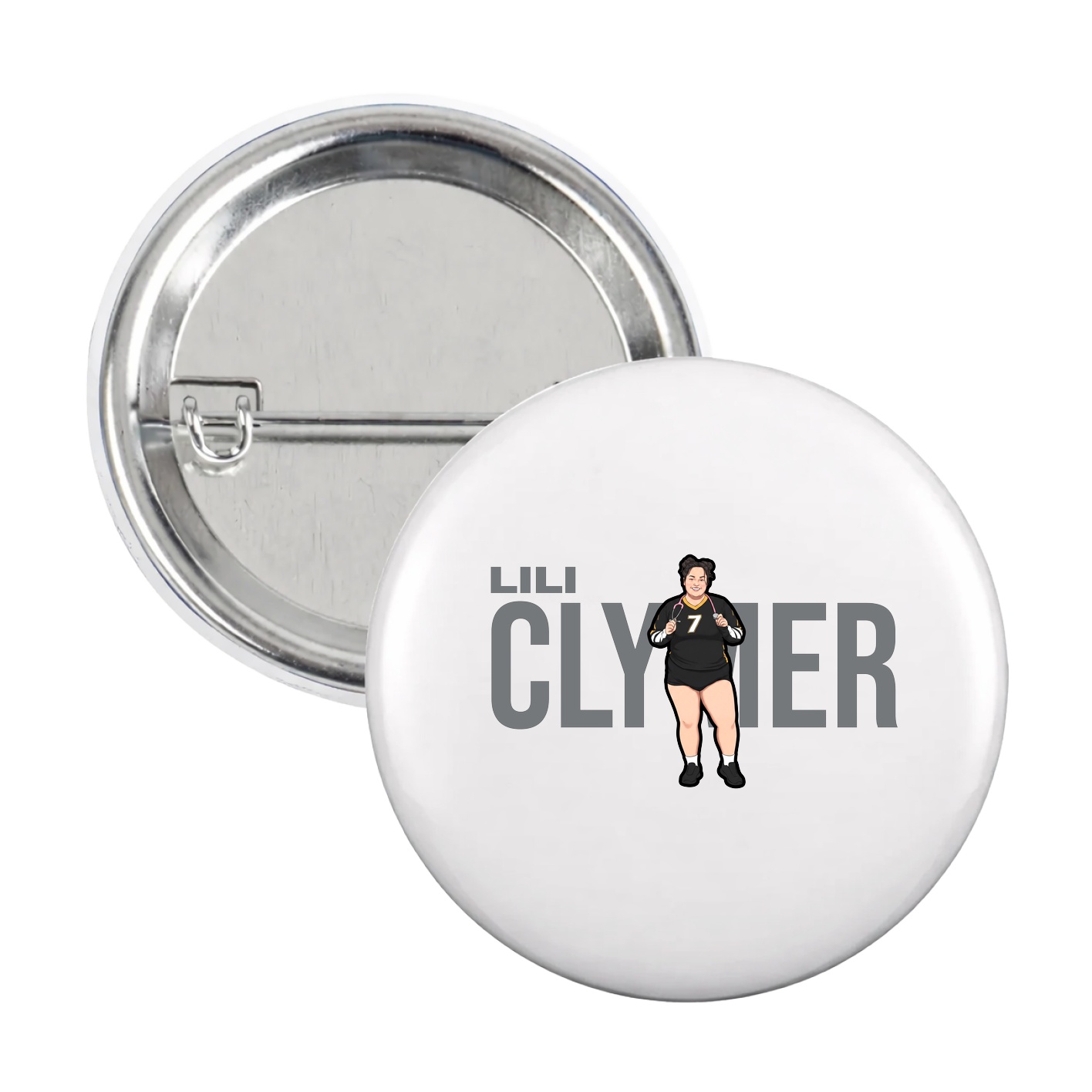 Game Day Button — Player Name in White