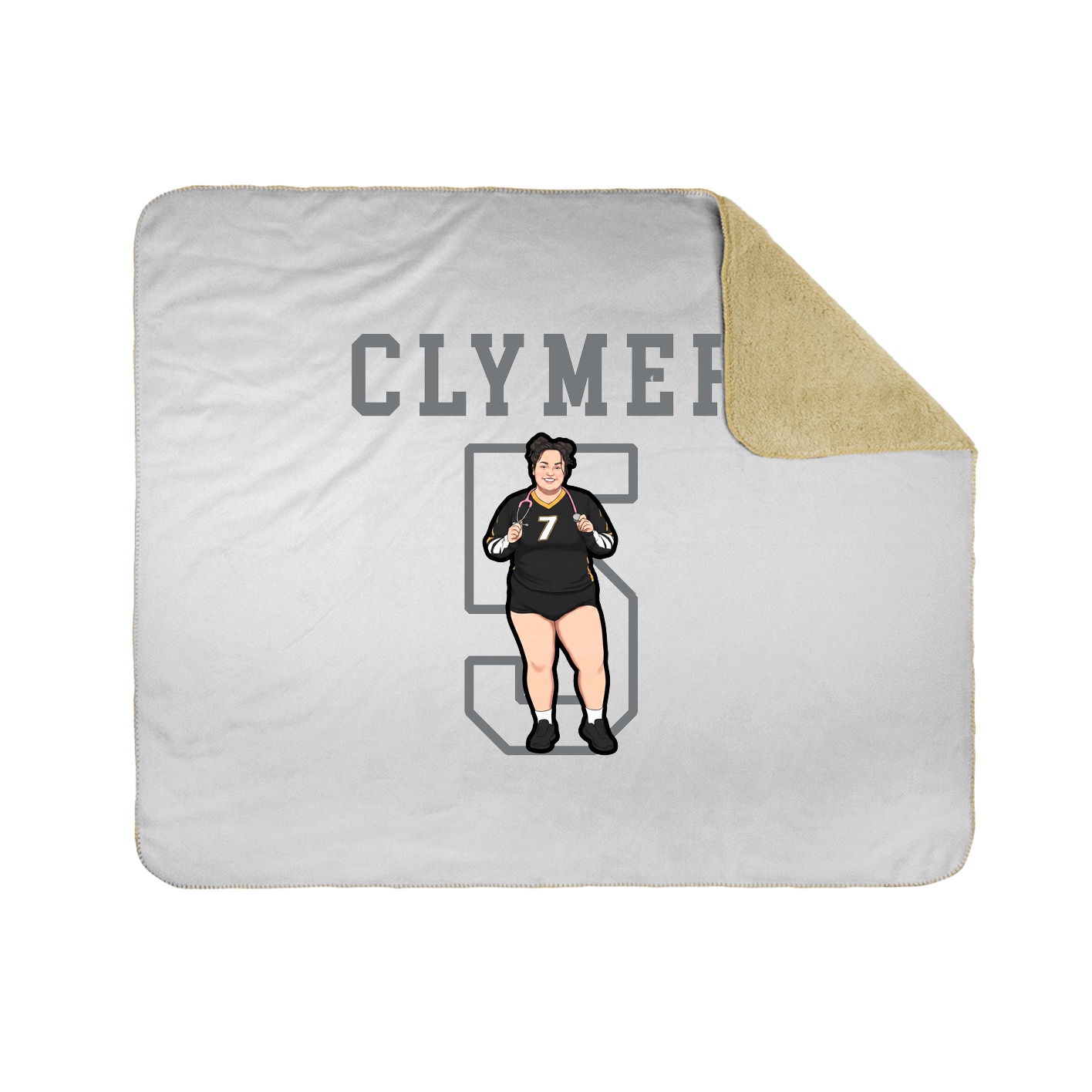 Throw Blanket — Shirsey in White