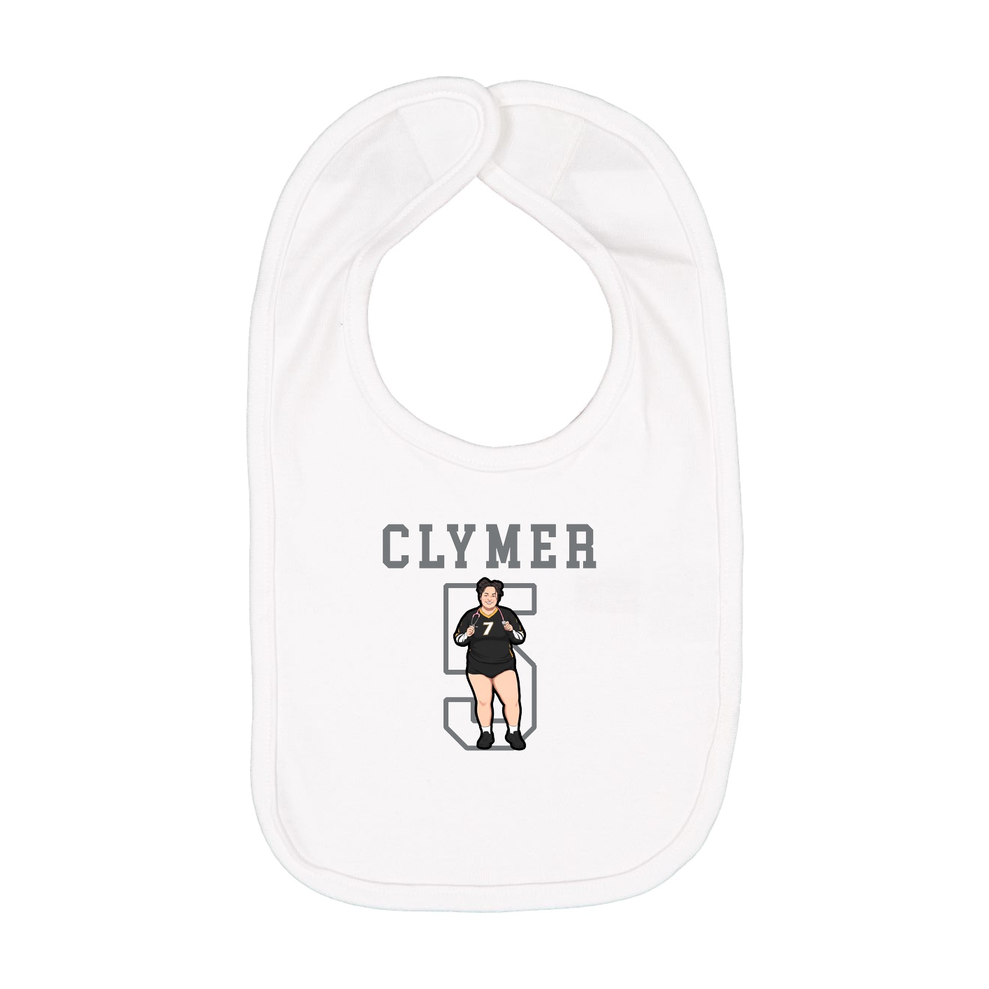Infant Bib — Shirsey in White
