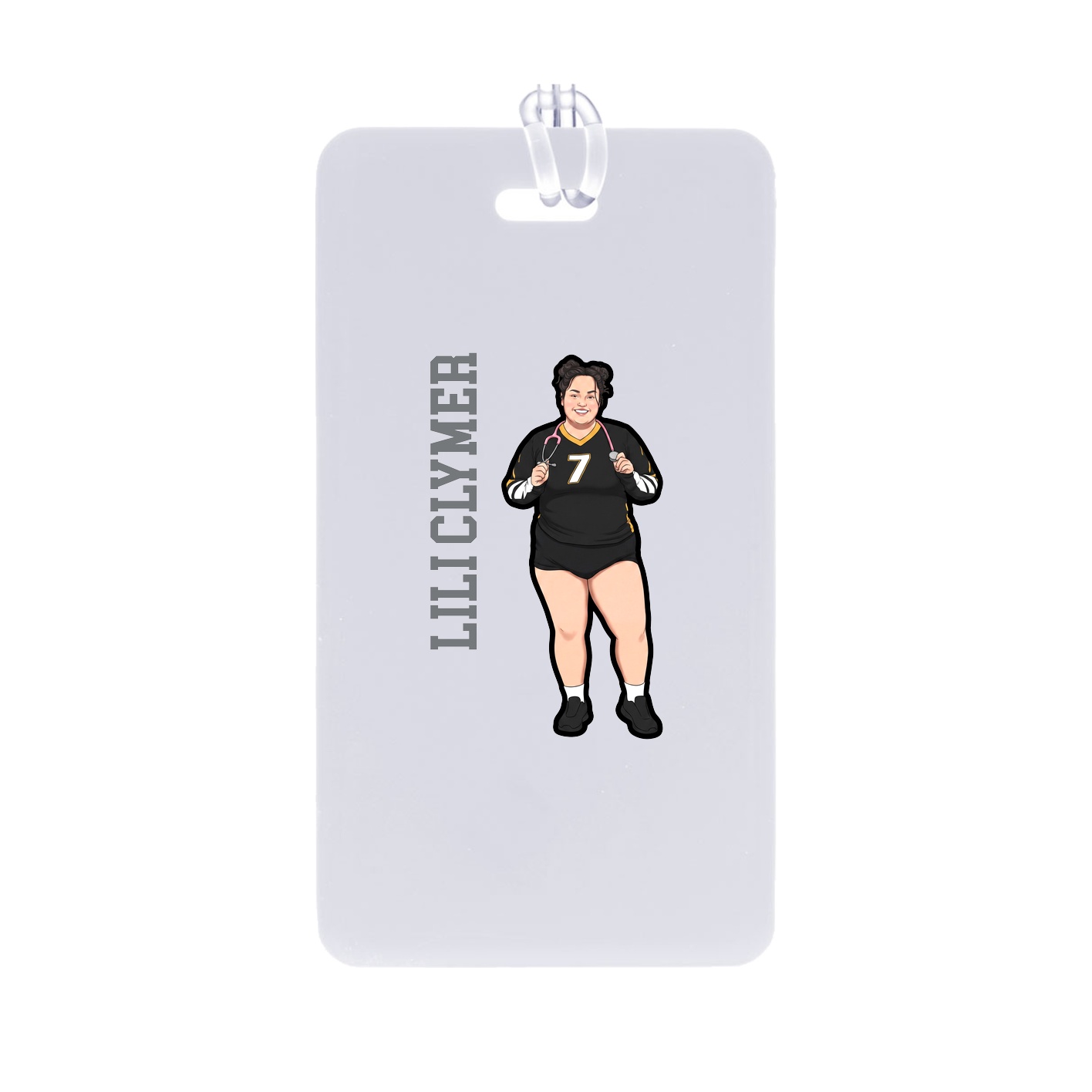 Bag Tag — Name Vertical in Classic