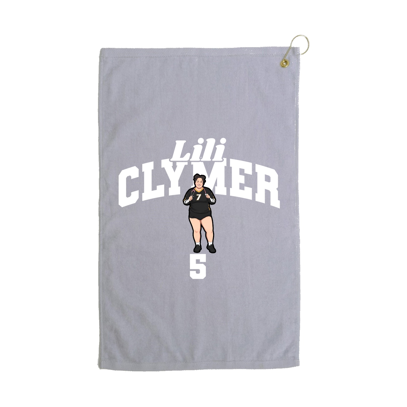 Golf Towel — Signature Arch in Grey