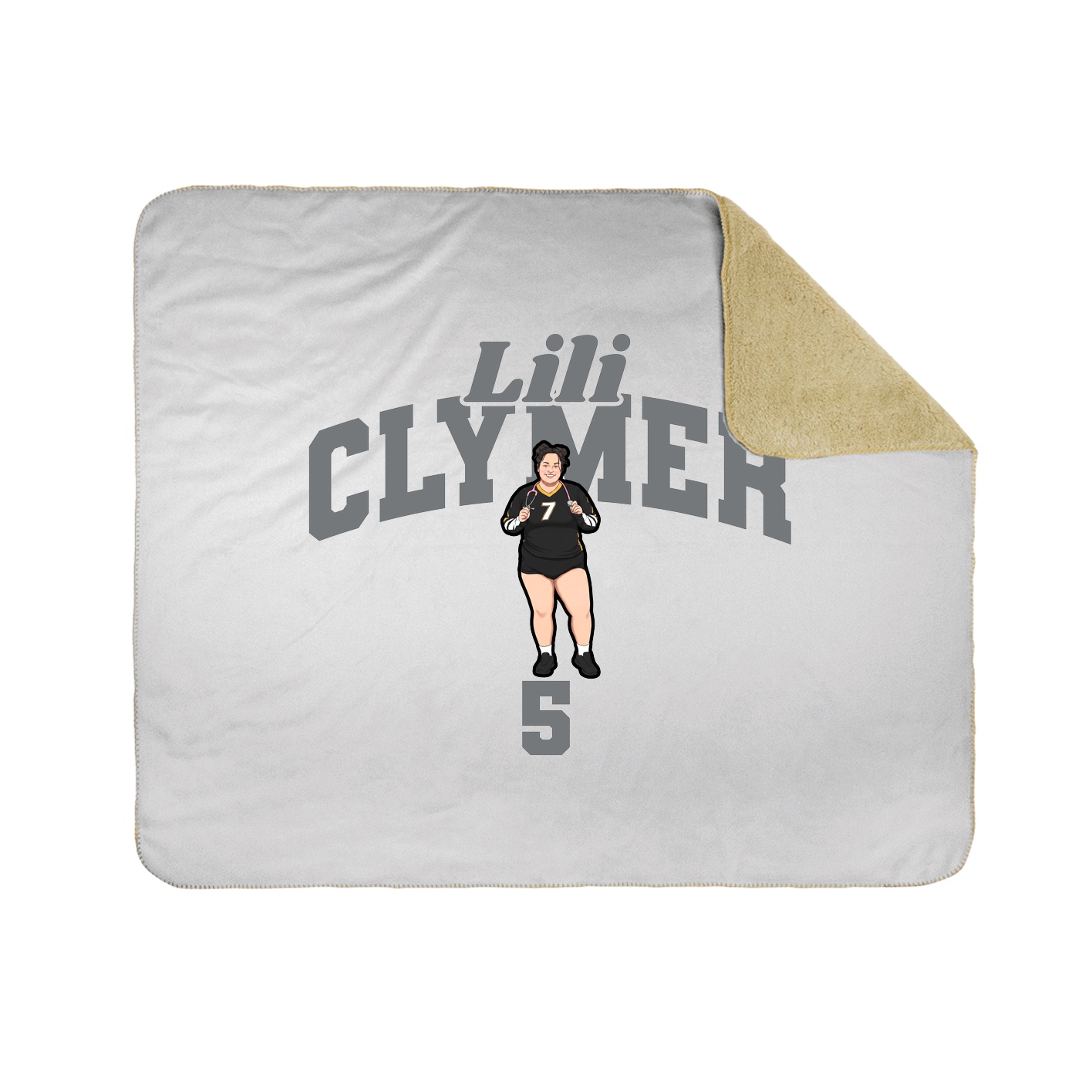 Throw Blanket — Signature Arch in White