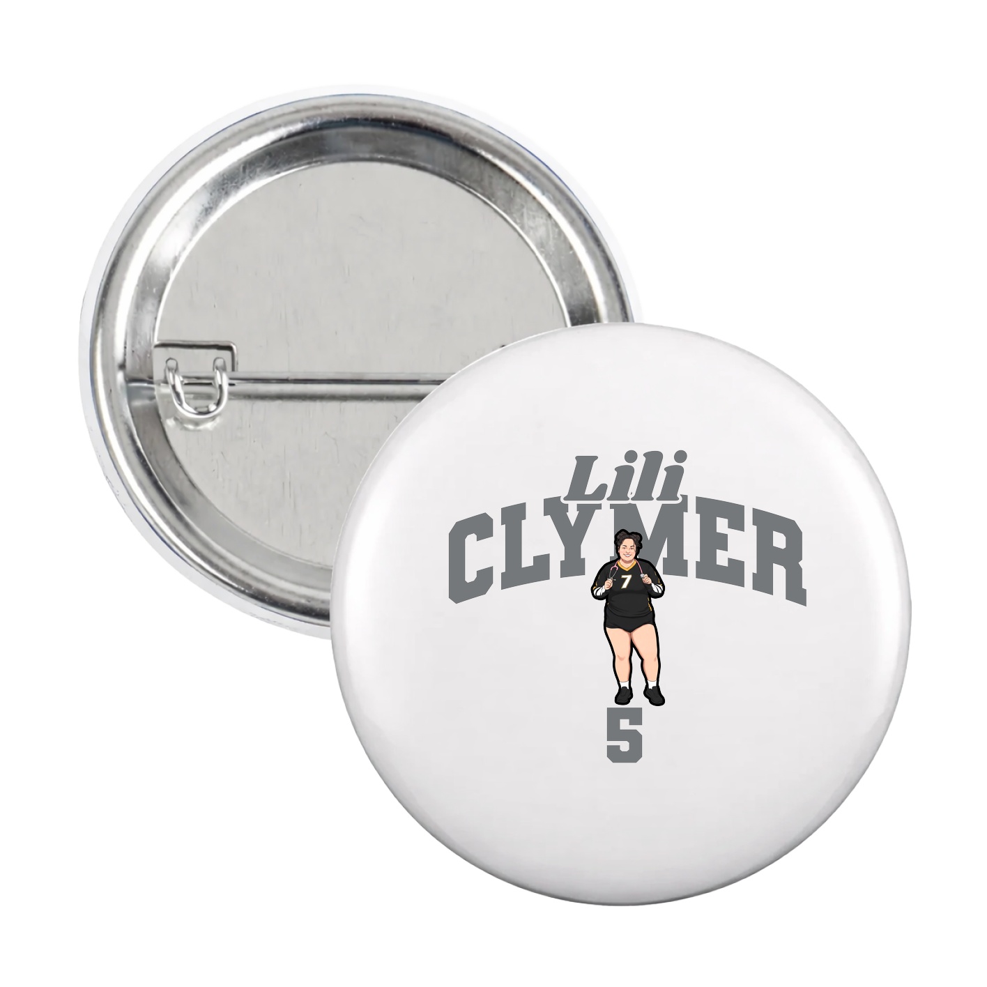 Game Day Button — Signature Arch in White