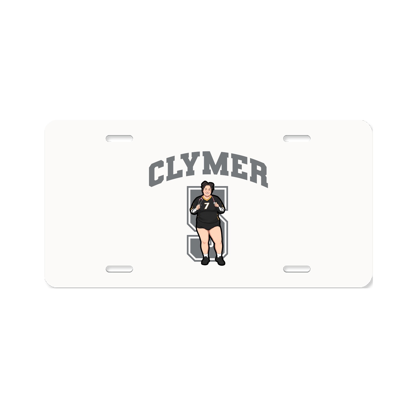 License Plate — Number in Classic