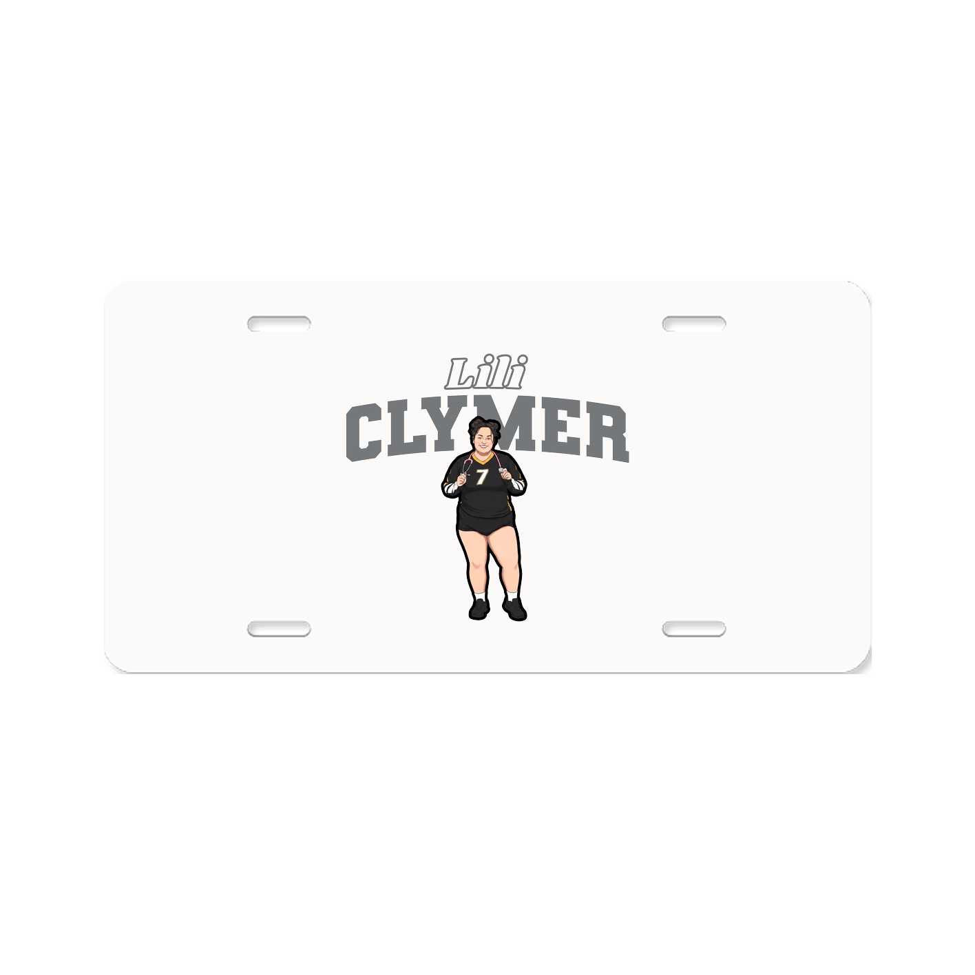 License Plate — Name Arch in Classic