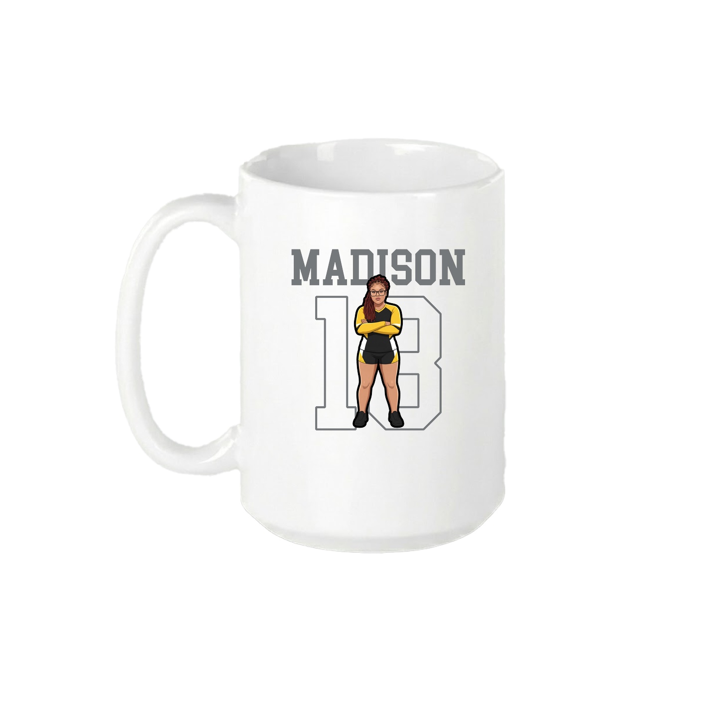 15oz Coffee Mug — Shirsey in White