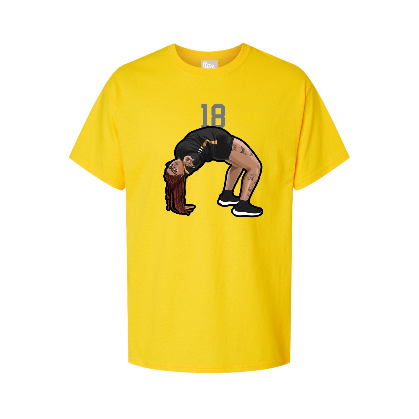 Youth Tee — Number Top in Gold