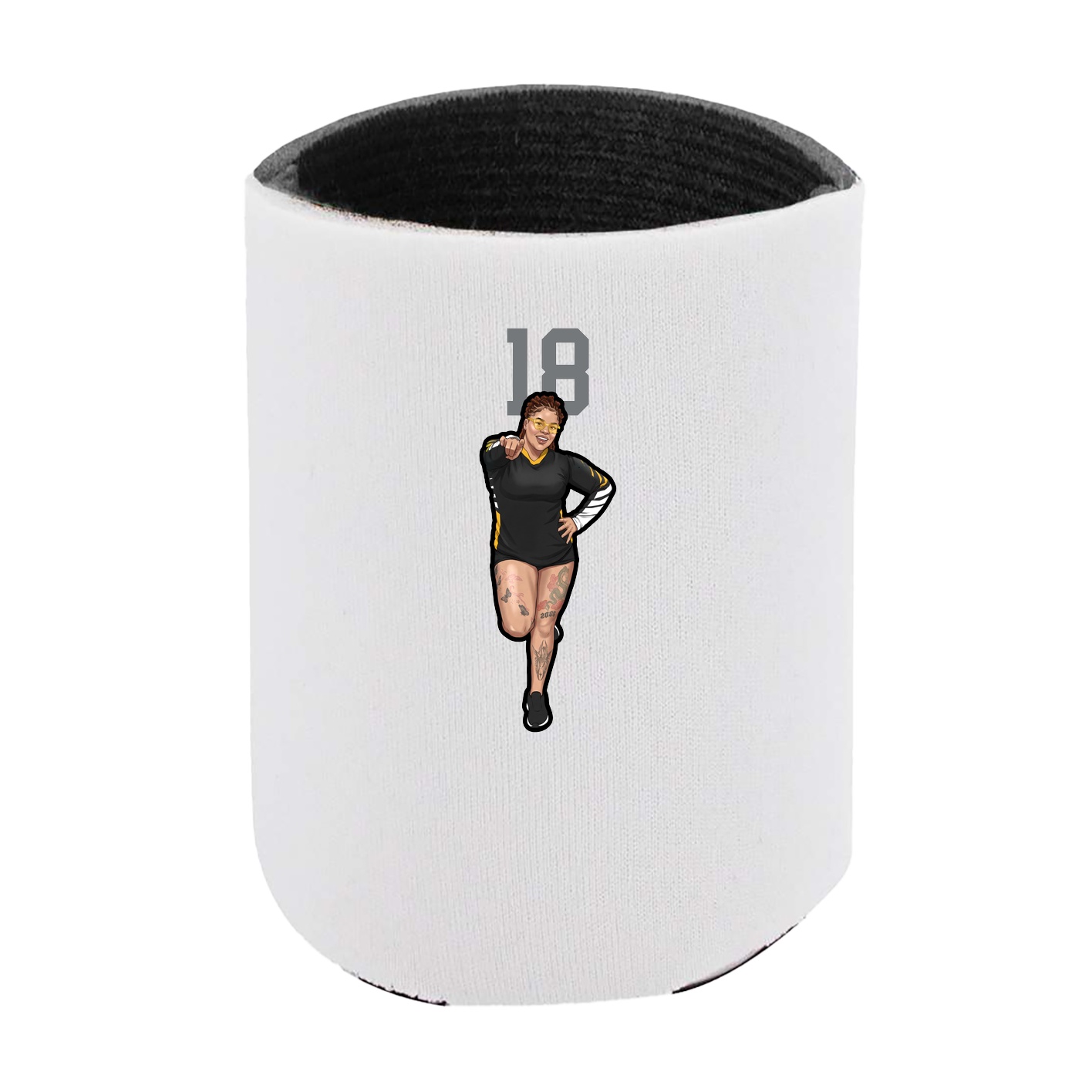Can Holder — Number Top in White