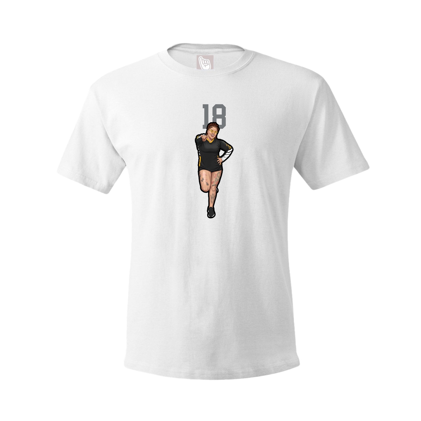 Tee — Number Top in White