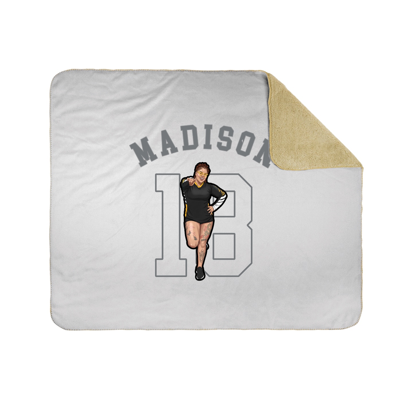 Throw Blanket — Shirsey Arch in White