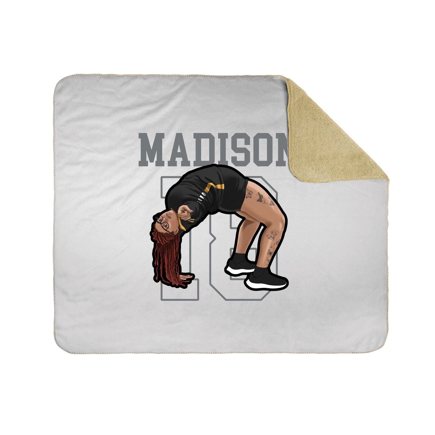 Throw Blanket — Shirsey in White