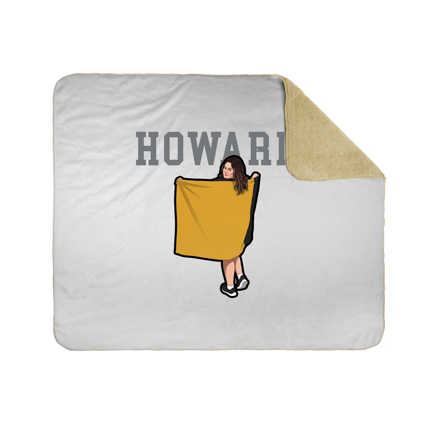 Throw Blanket — Shirsey in White