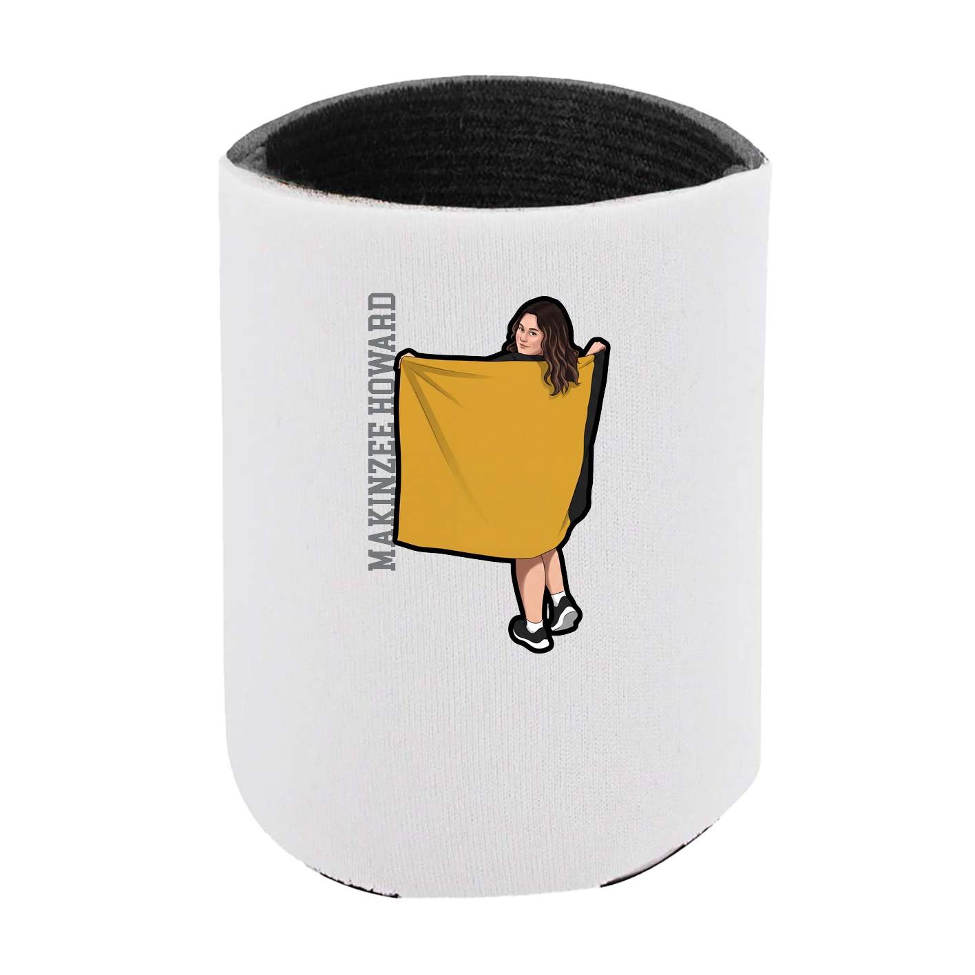Can Holder — Name Vertical in White
