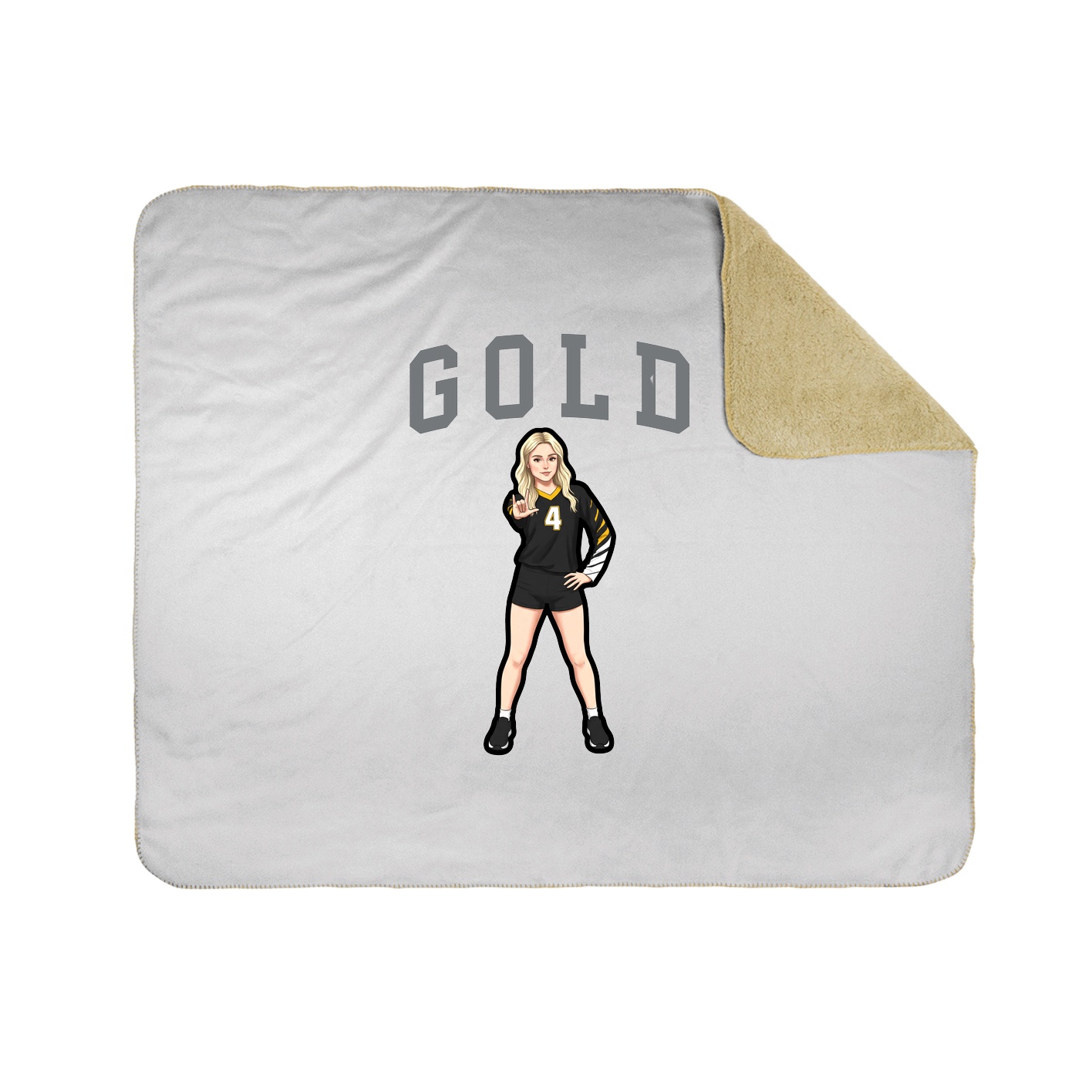 Throw Blanket — Shirsey in White