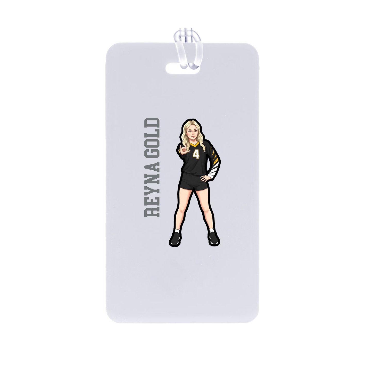 Bag Tag — Name Vertical in Classic