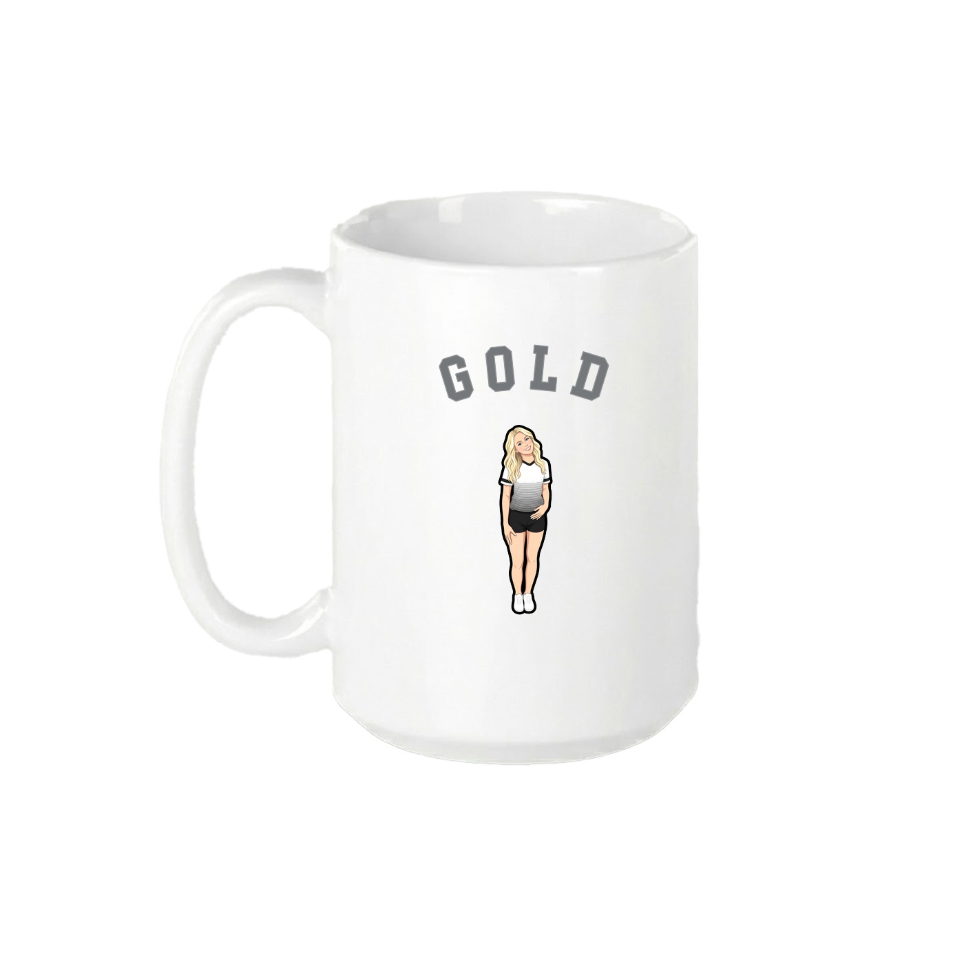 15oz Coffee Mug — Shirsey Arch in White