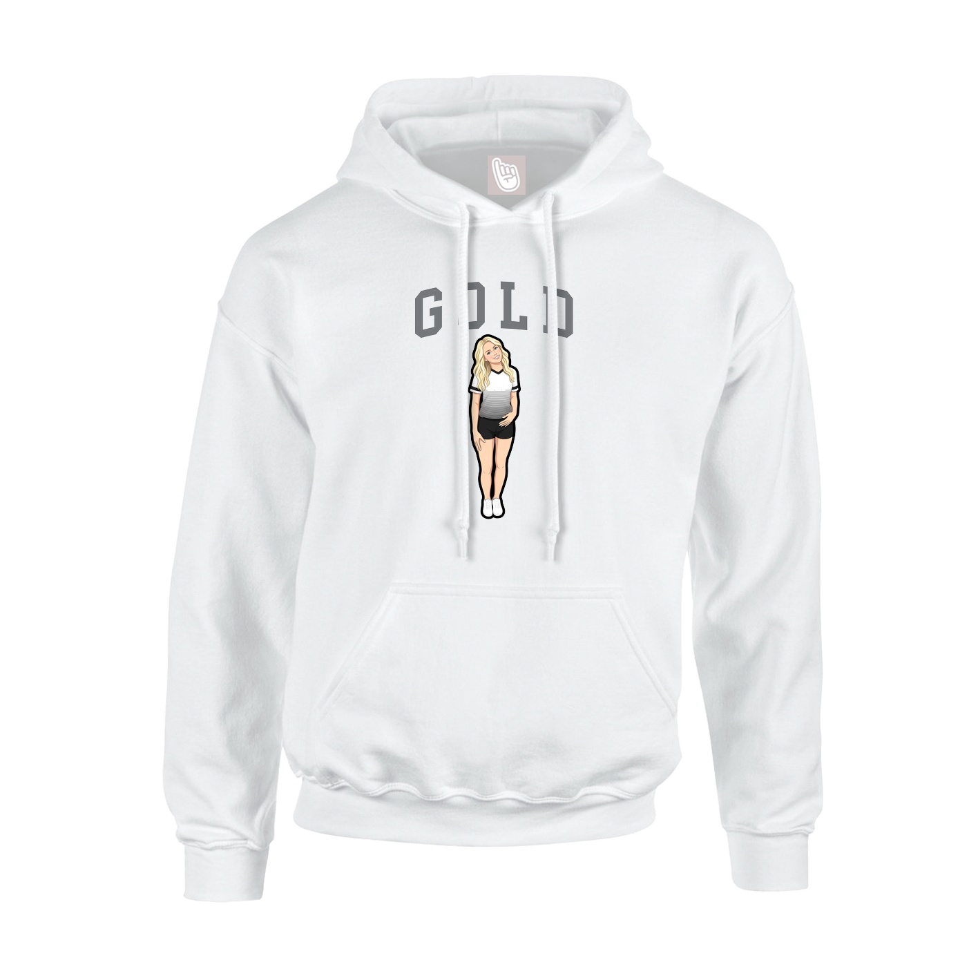 Youth Hoodie — Shirsey in White