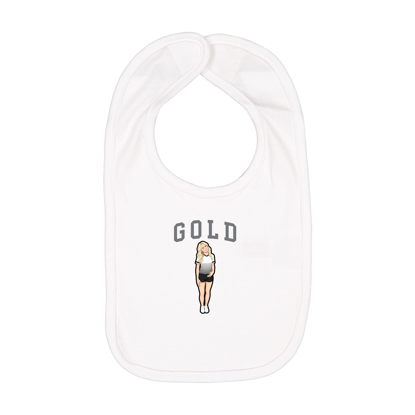 Infant Bib — Shirsey in White