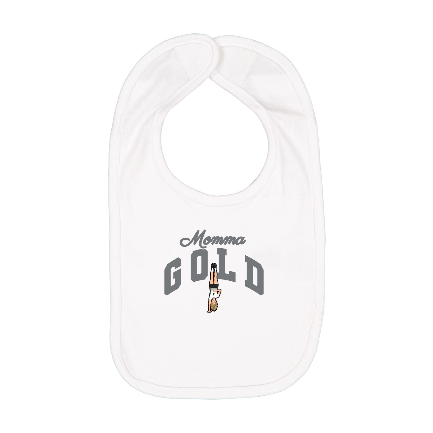 Infant Bib — Mothers Day Arch in White
