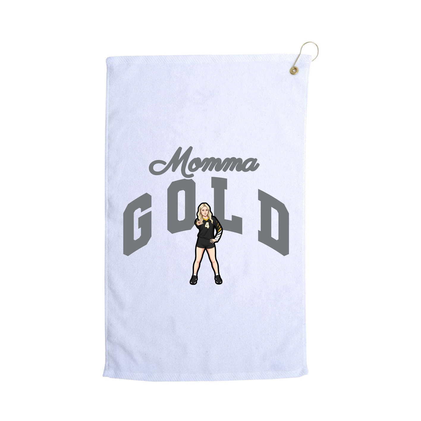 Golf Towel — Mothers Day Arch in White