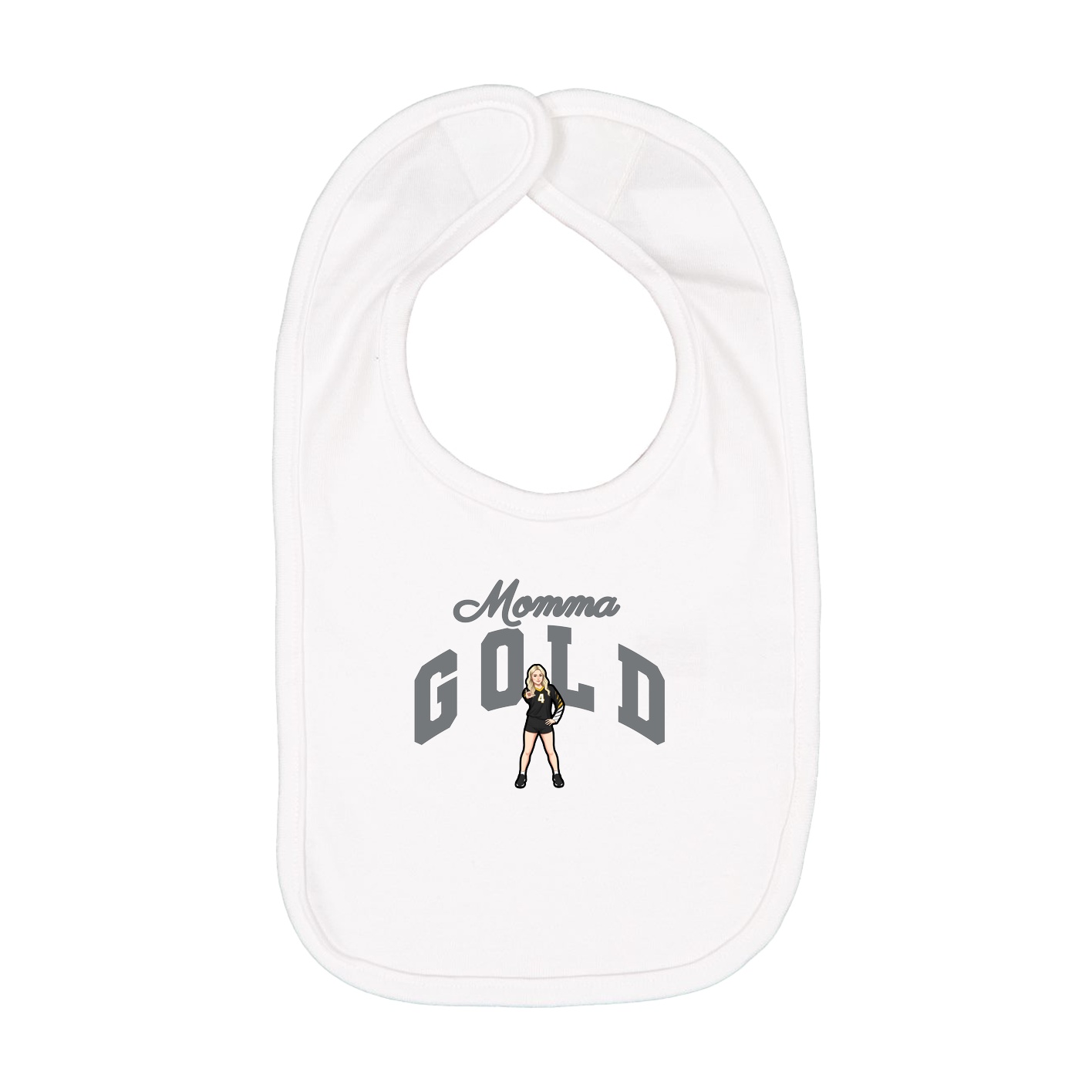 Infant Bib — Mothers Day Arch in White