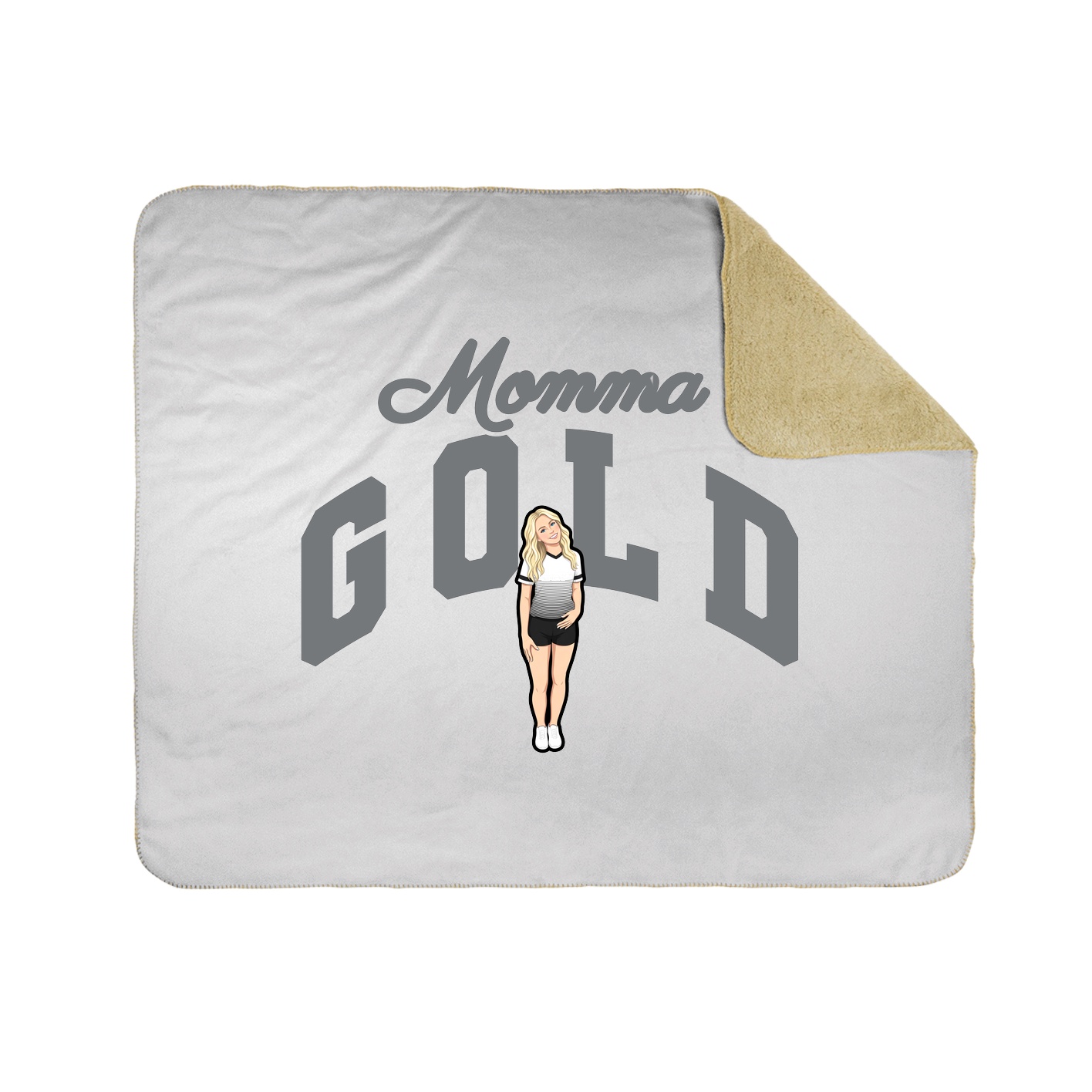 Throw Blanket — Mothers Day Arch in White