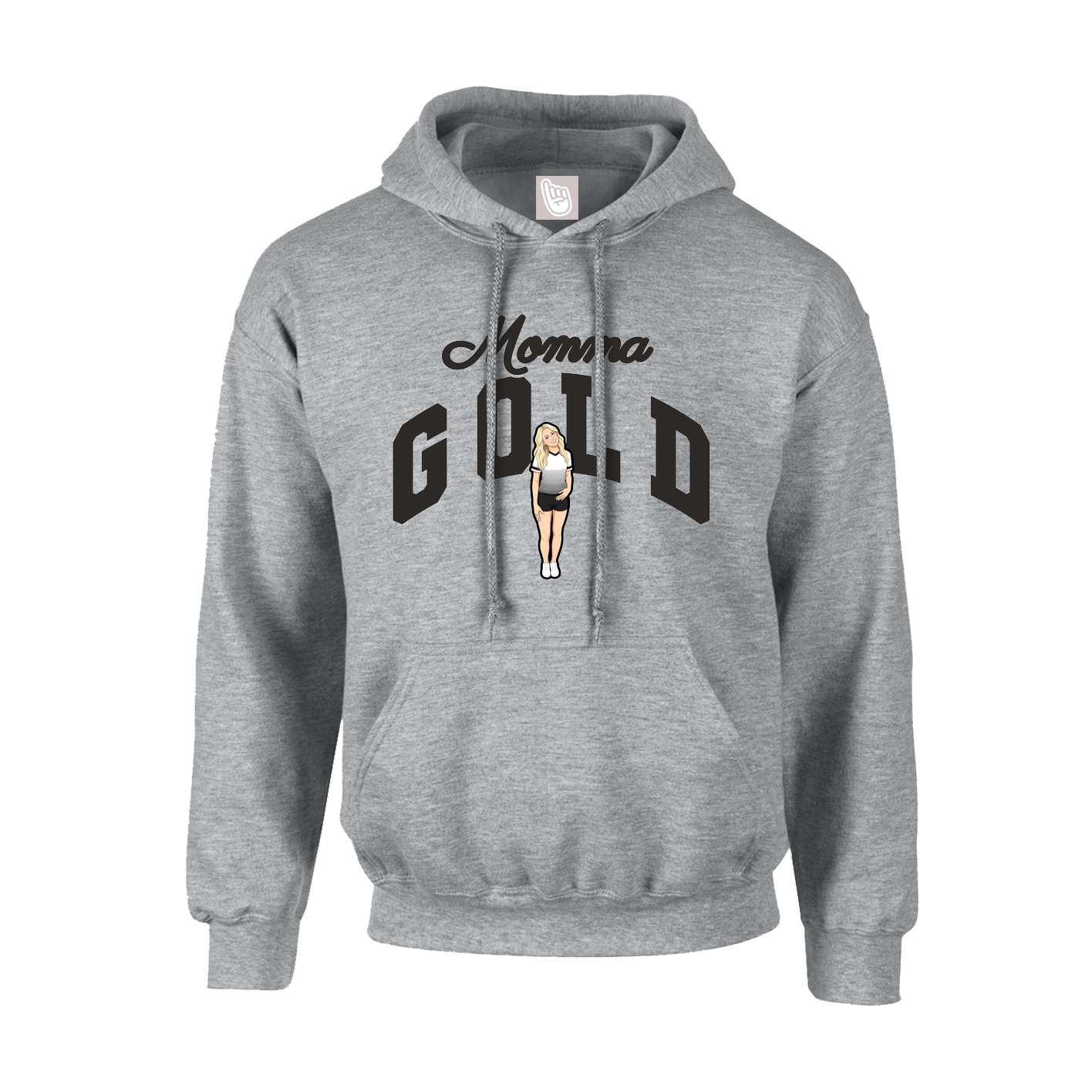 Hoodie — Mothers Day Arch in Grey