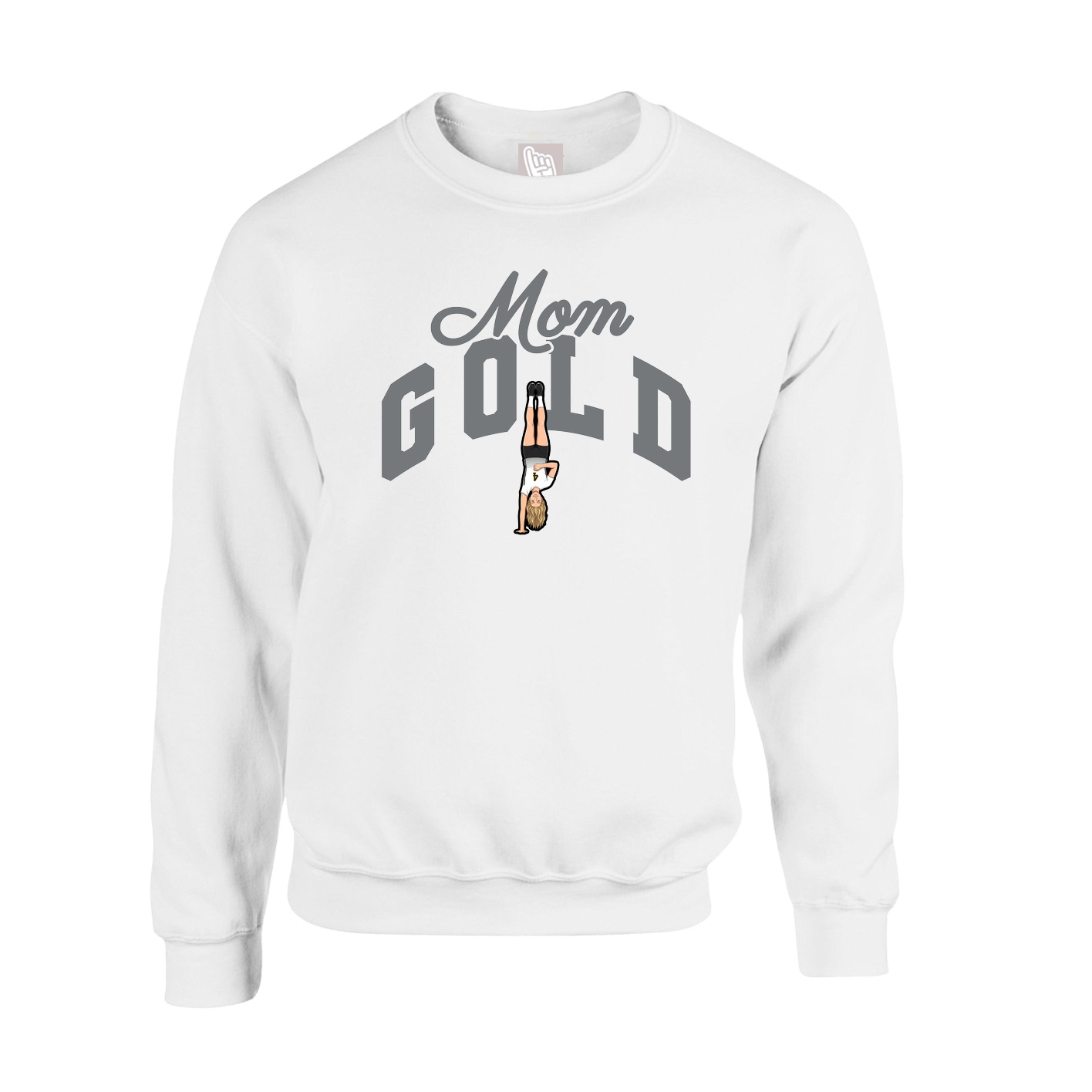 Fleece Crew — Mothers Day Arch in White