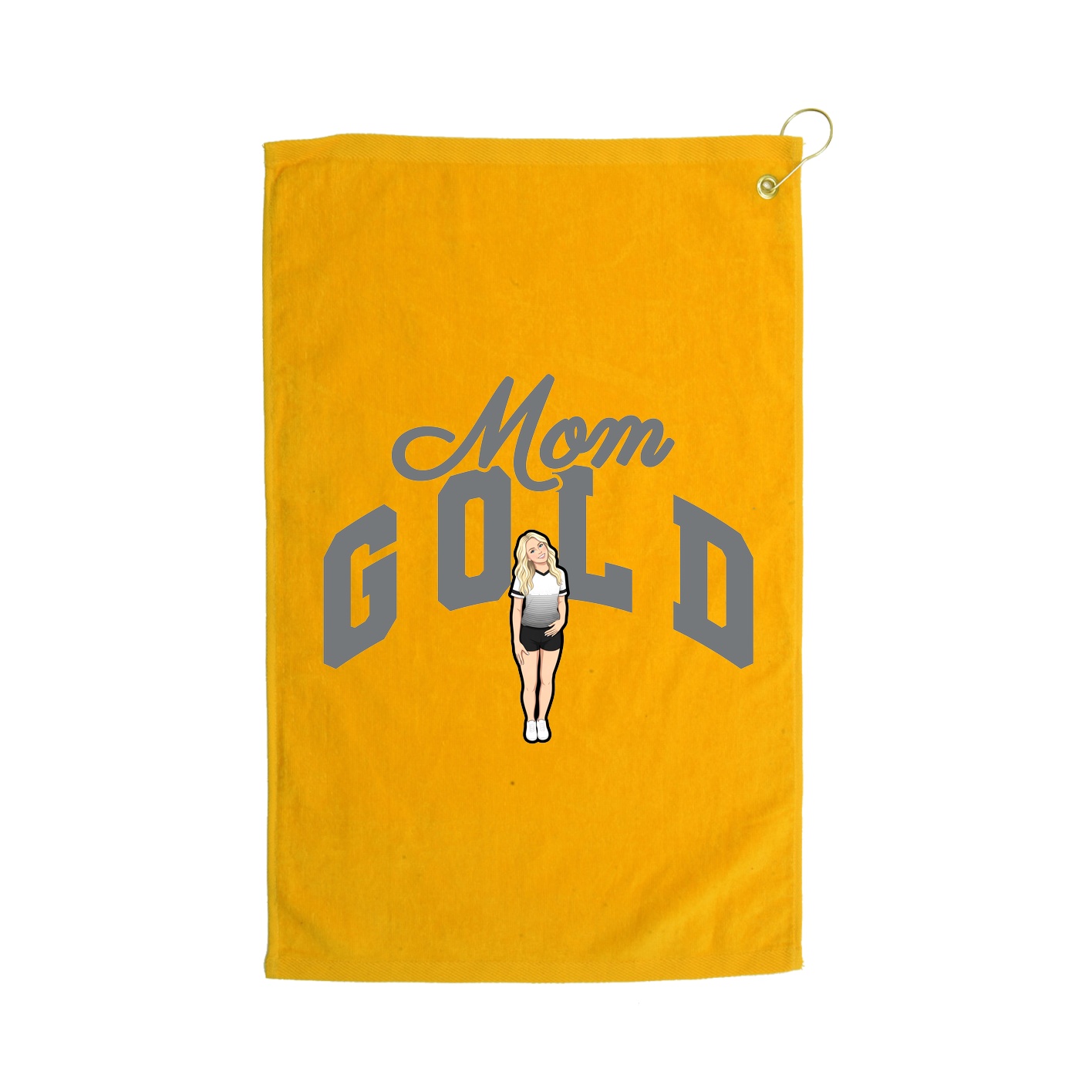 Golf Towel — Mothers Day Arch in Gold
