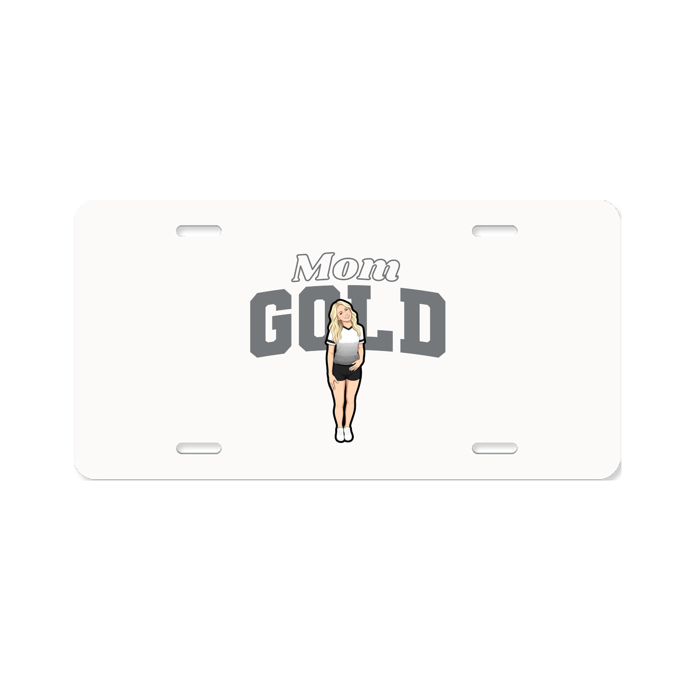 License Plate — Mothers Day Block in Classic